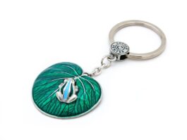 Key Ring, Frog on Lotus
