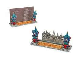 Card Holder, Giant with Wat Arun+Gold Leaves