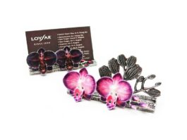 Card Holder, Twin Orchids