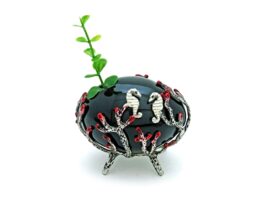 Ceramic Vase, Seahorse (SIZE S)