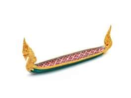 Tray, Naga+Gold Leaves