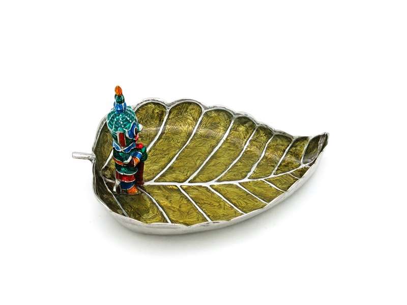 Tray, Giant on Bodhi Leaf with color - Image 5