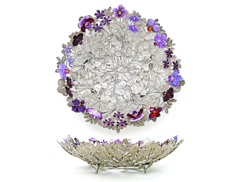 Loyfar Artisan Pewter Loyfar collection co.,ltd. Platter, Botanical