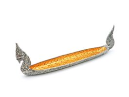 Tray, Naga+Gold Leaves