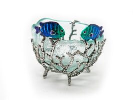 Tray, Coral with Fish