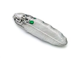 Tray, Banana Leaf with Monkey