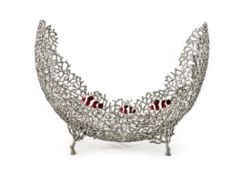 Object, Coral with Nemo Fish-Moon Half Shaped (Size S)